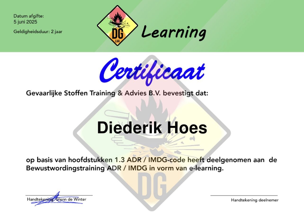 Featured image for “Congratulations to our Colleague Diederik Hoes!”